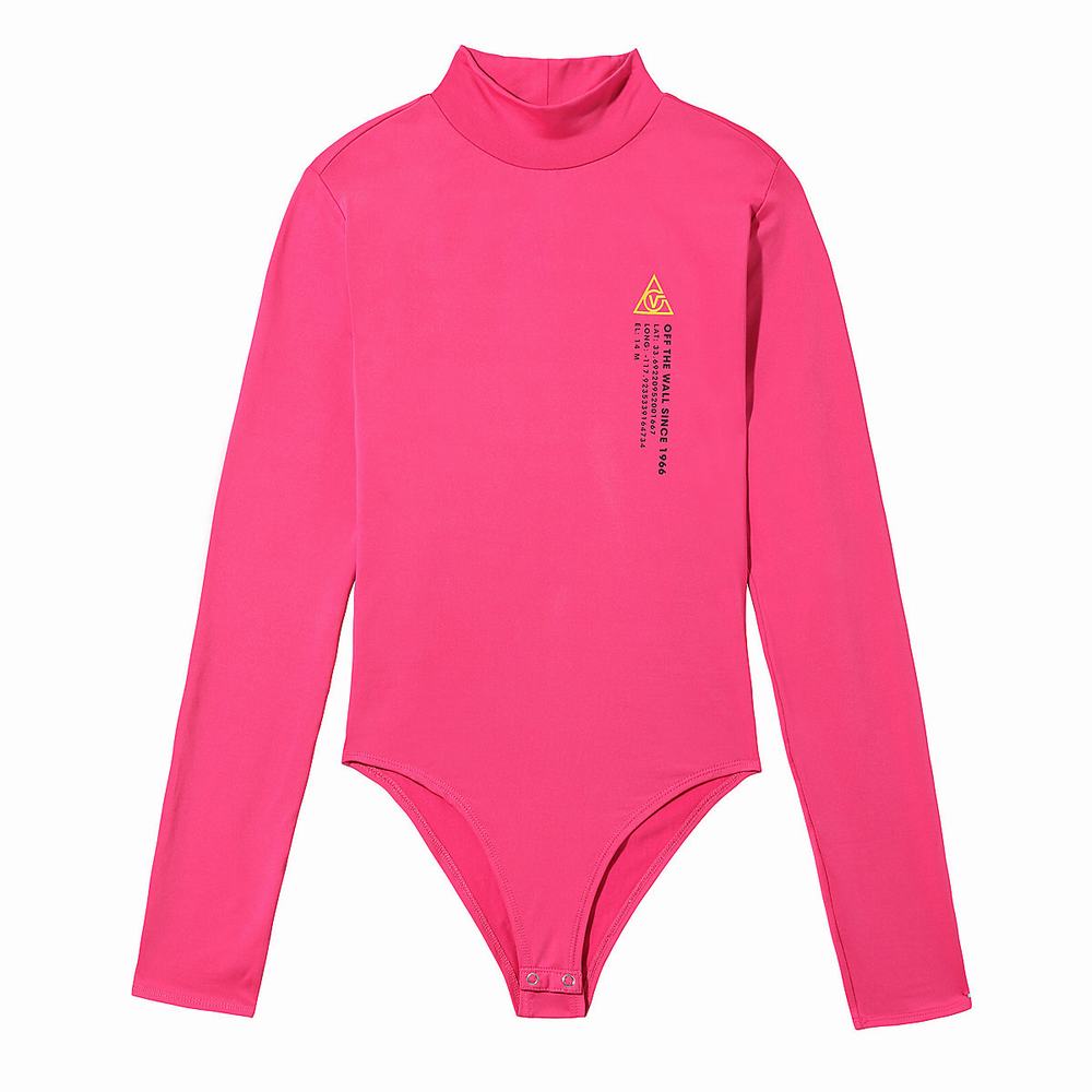 Vans 66 Supply Long Sleeve Body Damske Ruzove | JS5814026