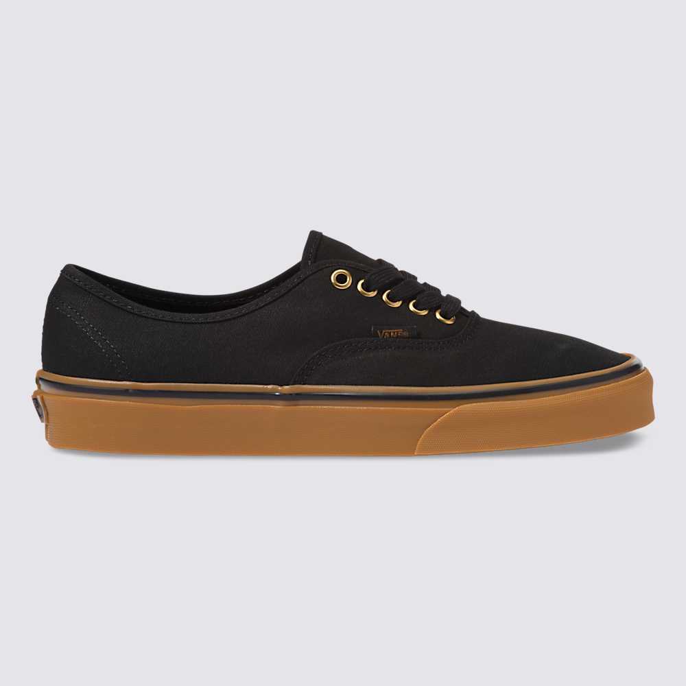 Vans Gum Authentic Tenisky Damske Čierne/Hnede | QN5632190