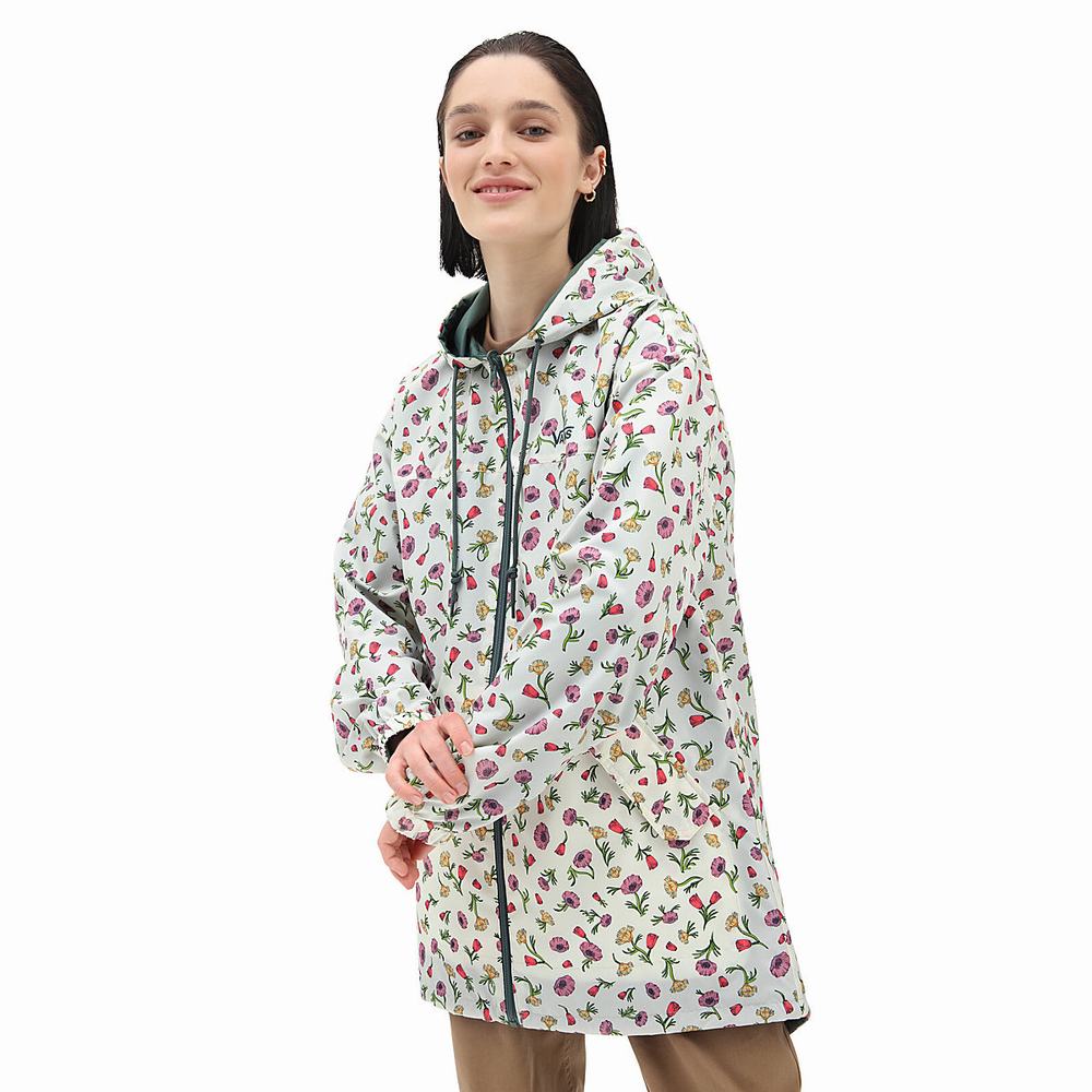 Vans Mercy Reversible Parka Bundy Damske Zelene | NV3810764