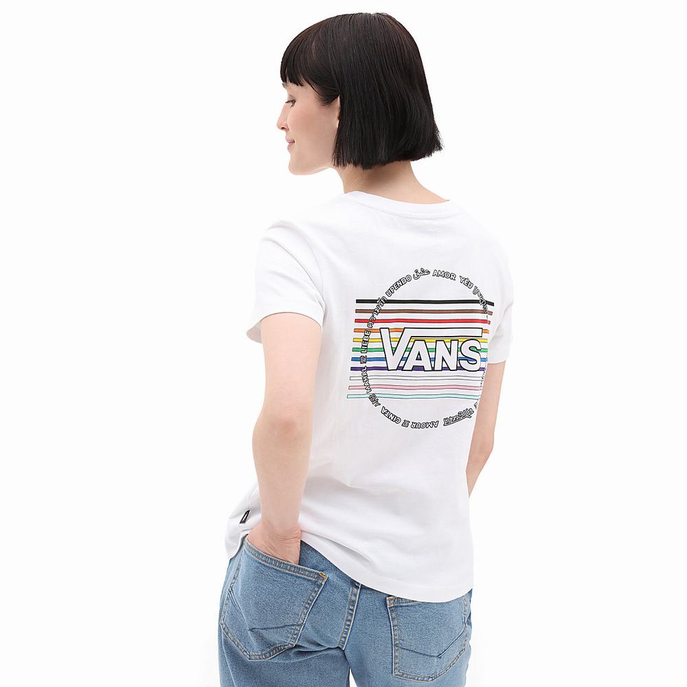 Vans Pride 22 Crew Tricko Panske Biele | SU5634809