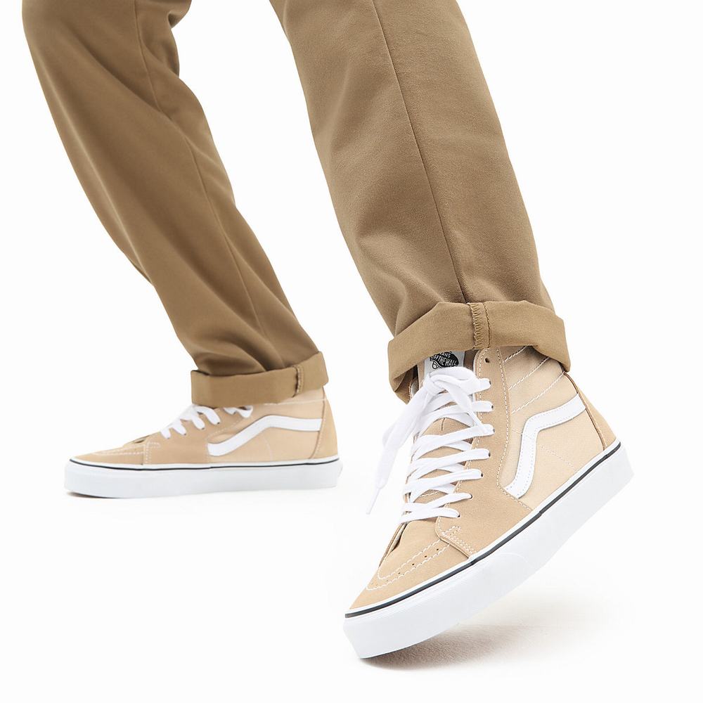 Vans Sk8-Hi Tapered Vysoke Tenisky Damske Biele/Béžové | BH2513976