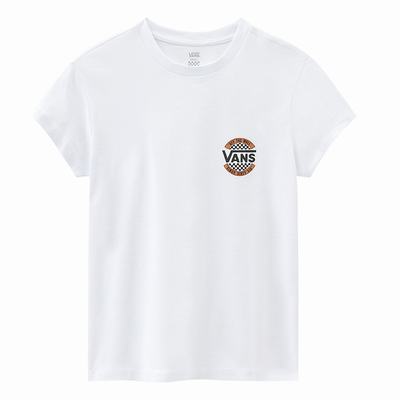 Vans Left Chest V Tee Tricko Damske Biele | SO8302917