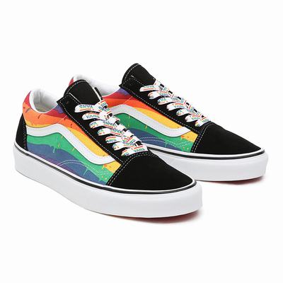 Vans Rainbow Drip Old Skool Tenisky Damske Čierne/Viacfarebný | YB5104678