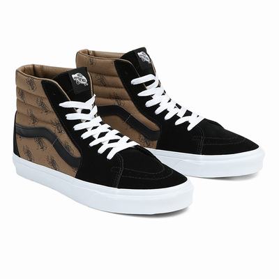 Vans Sk8-Hi Vysoke Tenisky Panske Čierne/Hnede | BW6738509