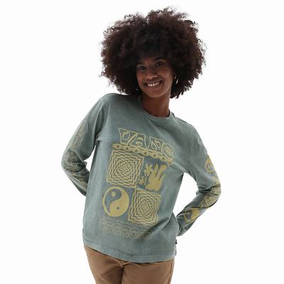 Vans Symbolism Long Sleeve BFF Tricko Damske Zelene | NA4260387